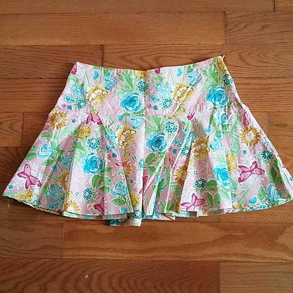 Floral Mini Skirt NWOT